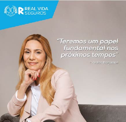 Marta Ferreira, vice-presidente da Real Vida Seguros em entrevista à revista Valor Magazine